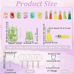 DIY Imitation Fruit Juice Charm Keychain Making Kit&nbsp;DIY-OC0004-40