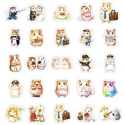 50 Pieces Cute Hamster Doodle Paper Stickers&nbsp;STIC-R001-27