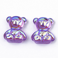 Electroplate Transparent Resin Cabochons&nbsp;RESI-N022-101