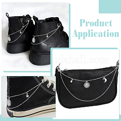 4Pcs Brass Boot Strap Chains&nbsp;HJEW-PH02031