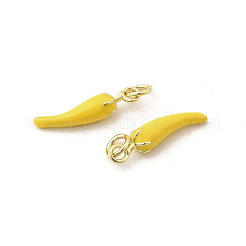 Brass Enamel Pendants&nbsp;KK-K302-24G-03