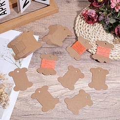 80Pcs Bone Shape Paper Thread Winding Boards&nbsp;SENE-SC0001-08