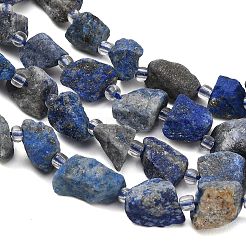 Raw Rough Natural Lapis Lazuli Beads Strands&nbsp;GG-CBA0B77-A02-01