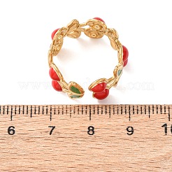 304 Stainless Steel Cuff Rings for Women&nbsp;RJEW-F200-02G
