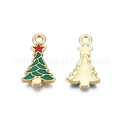 Rack Plating Alloy Enamel Pendants&nbsp;X-ENAM-N055-168