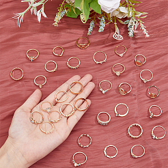 32Pcs 32 Style Alloy Finger Rings Sets with Crystal Rhinestone&nbsp;RJEW-FI0001-04