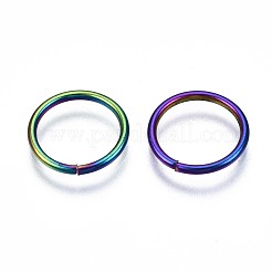 Ion Plating(IP) 304 Stainless Steel Open Jump Rings&nbsp;STAS-S119-003