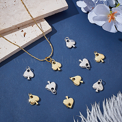 10Pcs 2 Colors Brass Pendants&nbsp;KK-ME0002-16