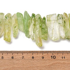 Natural Crackle Quartz Crystal Dyed Beads Strands&nbsp;G-I345-05G