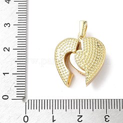 Brass Micro Pave Cubic Zirconia Pendants&nbsp;KK-Q068-16G