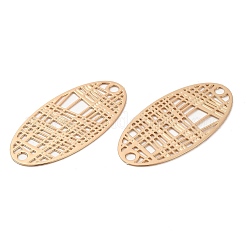 Rack Plating Brass Connector Charms&nbsp;KK-Q792-22LG