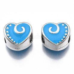 Alloy Enamel European Beads&nbsp;MPDL-T005-002B-RS