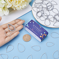 60Pcs 3 Sizes 304 Stainless Steel Linking Ring&nbsp;STAS-SC0007-44