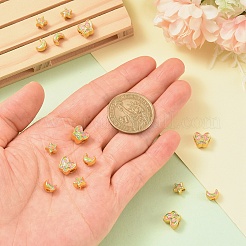 15Pcs 3 Styles Alloy Enamel Beads&nbsp;ENAM-YW0009-18