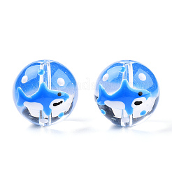 Transparent Glass with Enamel Beads&nbsp;LAMP-T011-19A