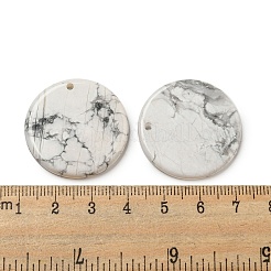 Natural Howlite Pendants&nbsp;G-B071-01D-1