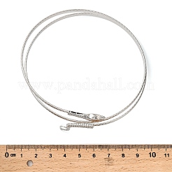 Alloy Upper Arm Open Cuff Bangles for Women&nbsp;LS-BJEW-U037-01B-P