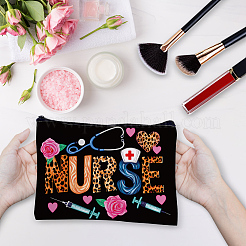 4Pcs Nursing Printed Polyester Cosmetic Pouches&nbsp;AJEW-WH20158-001
