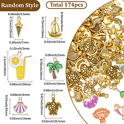 174Pcs Tibetan Style Alloy Pendants&nbsp;TIBEB-SC0001-56