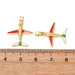 Brass Enamel Pendants&nbsp;KK-CBA76C6-01G-B