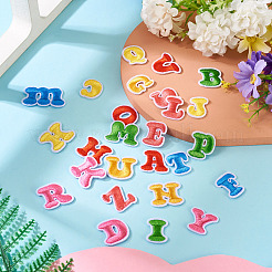 104Pcs 4 Sets Letter A~Z Embroider Thread Cloth on/Sew On Patches&nbsp;PATC-TA0001-41