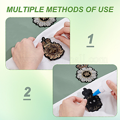 6Pcs 3 Styles Polyester Iron on Cloth Patches&nbsp;PATC-GA0002-01