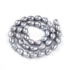 Natural Cultured Freshwater Pearl Beads Strands&nbsp;PEAR-N014-07M