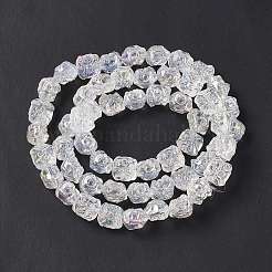 Transparent Electroplate Glass Beads&nbsp;X1-GLAA-P028-M