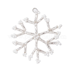 Christmas Seed Beads Beaded Charms&nbsp;PALLOY-MZ00328