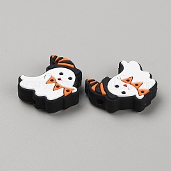 Halloween Silicone Beads&nbsp;SIL-WH0010-11O-32