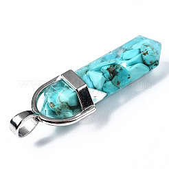 Transparent Epoxy Resin Pendants&nbsp;X-RESI-Q215-001-NR