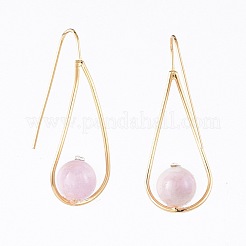 Natural Kunzite Dangle Earrings&nbsp;EJEW-JE03595-01