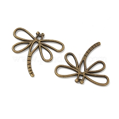 Dragonfly Tibetan Style Alloy Pendants&nbsp;TIBEP-R344-16AB-FF