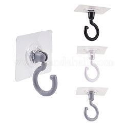 6Pcs 3 Color Plastic Rotate Hook Hangers&nbsp;AJEW-SW0001-05