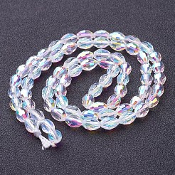 Electroplate Glass Beads Strands&nbsp;GC886Y-3