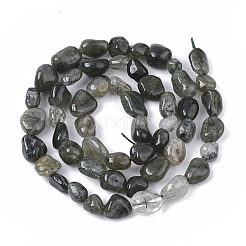 Natural Green Rutilated Quartz Beads Strands&nbsp;G-S363-028D