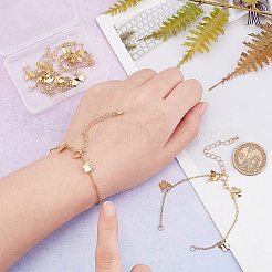 10Pcs Brass Curb Chains Bracelet Making&nbsp;AJEW-UN0001-19