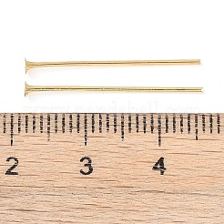 Brass Flat Head Pins&nbsp;KK-N254-47B-G