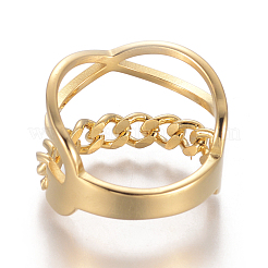 304 Stainless Steel Finger Rings&nbsp;RJEW-I064-11G-17mm