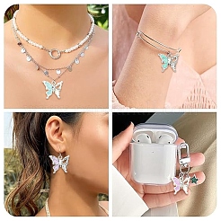 16Pcs 8 Styles Alloy Enamel Pendants&nbsp;FIND-YW0011-64