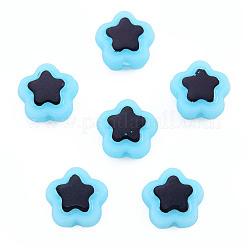 Plating Opaque Acrylic Beads&nbsp;OACR-N136-01F