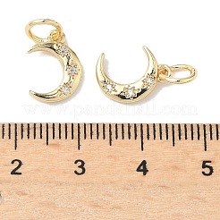 Brass Micro Pave Cubic Zirconia Pendants&nbsp;KK-D386-15G-02