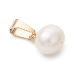 Natural Cultured Freshwater Pearl Potato Charms&nbsp;PALLOY-JF04890-01