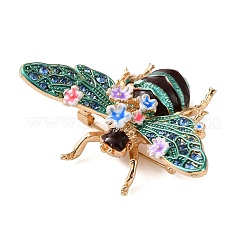 Bee with Flower Enamel Pins&nbsp;RB-CBAC813-01G-02