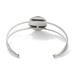 Non-Tarnish 304 Stainless Steel Bracelets Setting Making&nbsp;BJEW-B090-03D-P