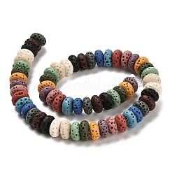 Natural Lava Rock Dyed Beads Strands&nbsp;G-L586-B01-05