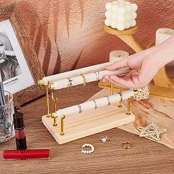 3-Tier Wood Detachable Ring Organizer Holder&nbsp;RDIS-WH0009-009