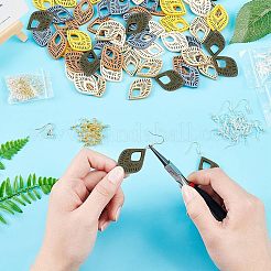 DIY Leaf Earring Making Kits&nbsp;DIY-NB0004-05
