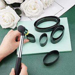 8 Sizes Oval-shaped High Carbon Steel Hole Puncher Set&nbsp;DIY-WH0259-71