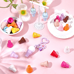 50Pcs Baking Paint Opaque Acrylic Beads&nbsp;MACR-SP0002-17